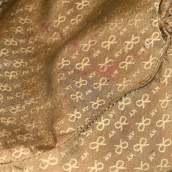 Anya Hindmarch Taupe Brown Leather Bucket Bag Tassel Fringe Purse Boho Western - Picture 8 of 15